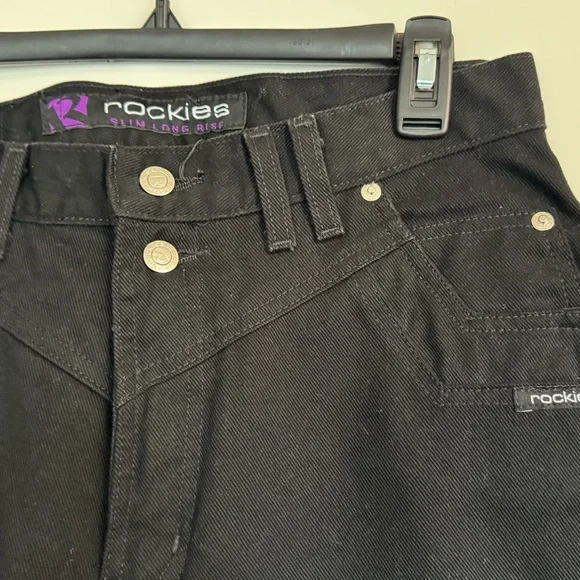 Vintage Rockies Slim Long Rise Black Denim Jeans Women’s 13/14 XL Western - Picture 2 of 12